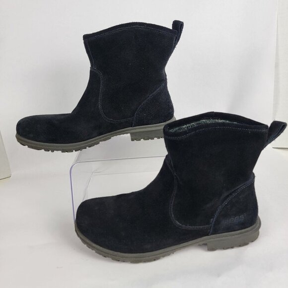 Bogs Womens 9 Waterproof Durafresh Black Pull On Ankle Bootie Rain Boots Comfort - Picture 3 of 13